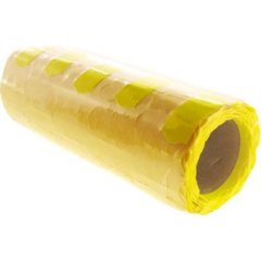 Цінник клейкий в рулоні маленький 3 м 12х25мм (275 шт) (жовтий) (5) (325)