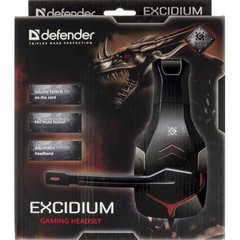 Навушники Defender Excidium №64540 2.2m red/black