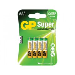 Батарейки GP Super 15A-2UE4 LR-06/блістер 4шт 0034