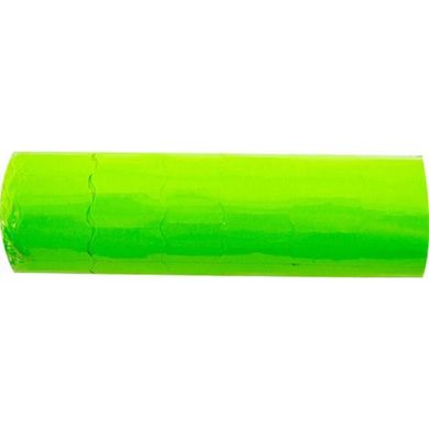 Цінник клейкий в рулоні маленький А12 6м 26х12мм зелений (6) (504)