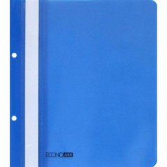 Папка-швидкозшивач Economix E31506-02 А5 з перфорацією прозорий верх синя