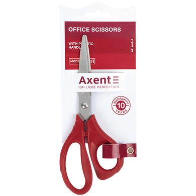 Ножиці офісні "Axent" №6311-06А 18см Modern червоні(10)