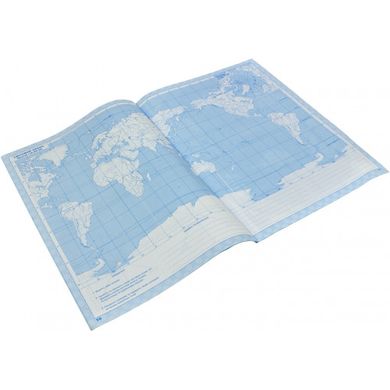 Контурна карта A4 "Географія. Географічний простір землі" 11кл №2848/Картографія/(100)