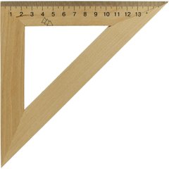 Трикутник дерев'яний 16 45х45
