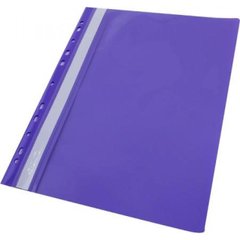 Папка-швидкозшивач 4Office А4 з перфорацією прозорий верх поліпропілен фіолетова 4-240/03040347
