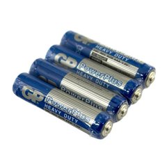 Батарейки GP Powerplus сині R-03 / плівка 4 шт (10) (50) (250)