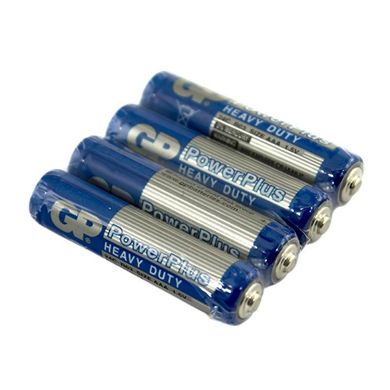 Батарейки GP Powerplus сині R-03 / плівка 4 шт (10) (50) (250)