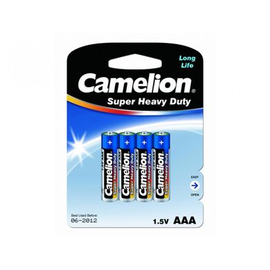 Батарейки Camelion blue R-03/блістер 4шт (12)(288)