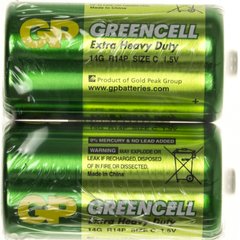 Батарейки GP Greencell 14G-S2 R-14/плівка 2шт (12)(120)