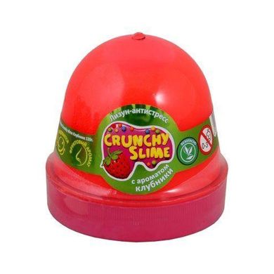 Лизун-антистрес "Mr.Boo" Crunchy slime Полуниця 120гр №80087(24)