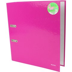 Папка-реєстратор Leitz WOW 10050023 А4 8см рожевий металік