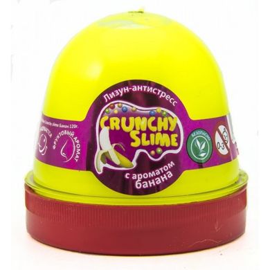 Лизун-антистрес "Mr.Boo" Crunchy slime Банан 120гр №80089(24)