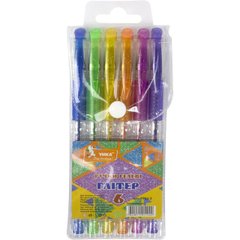 Набір ручок гелевих "Умка" ГР44-2 6 кольорів Glitter