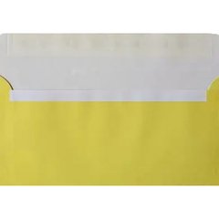 Конверт поштовий C6 (0+0) скл 110х160мм жовтий (10)