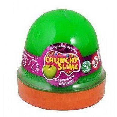 Лизун-антистрес "Mr.Boo" Crunchy slime Яблуко 120гр №80088(24)