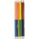 Олівці кольорові двосторонні Пегашка 1011-6 12 кольорів 6 шт.