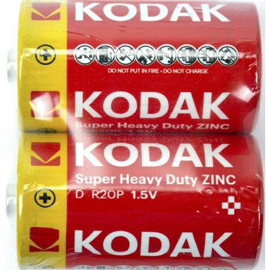 Батарейки Kodak Super Heavy Duty R-20/плівка 2шт (12)(72)