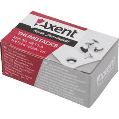 Кнопки "Axent" (100 шт) нікельовані (10) №4211