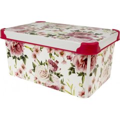 Коробка-бокс "Qutu Style Box" Rose Pink з кришкою 10л №93041