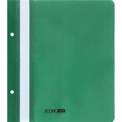 Папка-швидкозшивач Economix E31506-04 А5 з перфорацією прозорий верх зелена