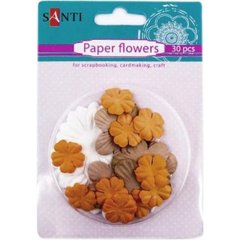 Набір паперових квітів 952618 30 шт. пастельний