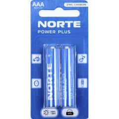 Батарейки Norte Power Plus zinc-cardon R-03/блістер 2шт(24)(720)