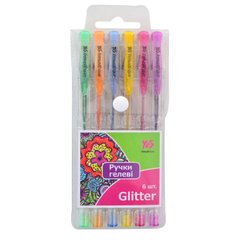 Набір гелевих ручок "Yes" Glitter 6 кольорів (10) №411702