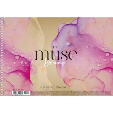 Альбом для малюв. на пруж. 30/150 A4 "Muse" крафт-картон PB-SC-030-315/Школярик