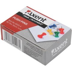 Кнопки-гвоздики Axent 4203 кольорові 30 шт.