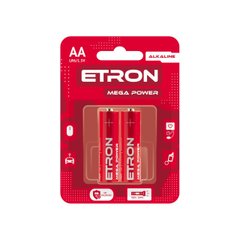 Батарейки Etron Mega Power LR-06/блістер 2шт