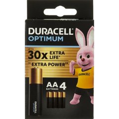 Батарейки Duracell Optimum LR-06/блістер 4шт(16)