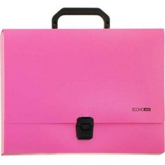 Портфель на застібці Economix E31607-09 А4 пластиковий рожевий