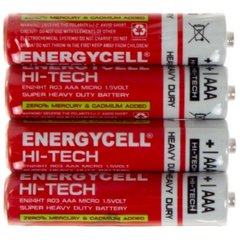 Батарейки GP Energycell HI-Tech 1.5 V R-03/плівка 4шт
