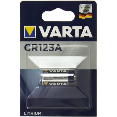 Батарейка Varta Алкалайн СR123/1bl photo 3V(10)