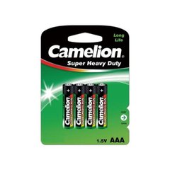 Батарейки Camelion green R-03 / блістер 4 шт (12) (288)