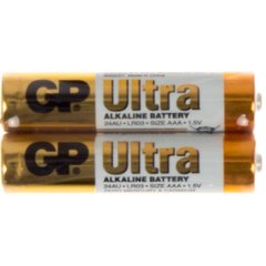 Батарейки GP Ultra 24AUEBCHM-2S2 LR-03/плівка 2шт