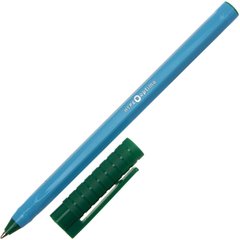 Ручка кулькова масляна "Optima" №O15689 Hype 0,7 мм зелена, корпус блакитний