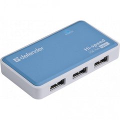 Концентратор (Hub) Defender Quadro Power 4 порти USB2.0 №83503