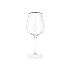 Келих скло "Monica" 570мл (червоне вино) з срібним кантом №579-218/Bonadi/(4)(24)