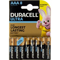 Батарейки Duracell індикатор заряду Ultra Power LR-03/блістер 8шт (10)