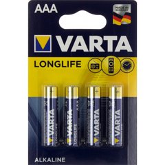 Батарейки Varta longlife extra LR-03/блістер 4шт (10)(50)