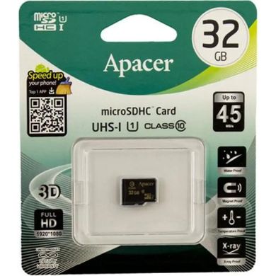 Карта пам' яті 32Gb Micro-SDHC (UHS-1 Apaceer class10