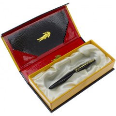 Ручка чорн. "Crocodile" №215F в подар. упаковці,чорн. корпус