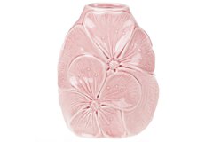 Ваза керамічна "Квіти" h-16,5 см, рожева 727-270/Bonadi