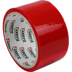 Стрічка клейка пакувальна "Axent" 48 ммх35 м, 40 мкм, червона (6) (72) №3044-06