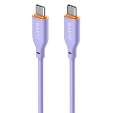 Кабель Type-C > Type C Havit HV-CB603 PD60W 3A 1.2м violet