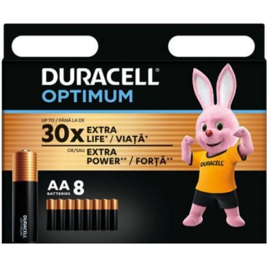 Батарейки Duracell Optimum LR-06/блістер 8шт(24)(64)