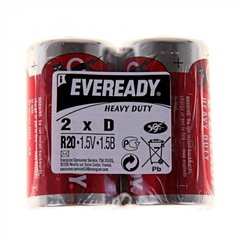 Батарейки Energizer Eveready Heavy Duty R-20/плівка 2шт(12)(96)