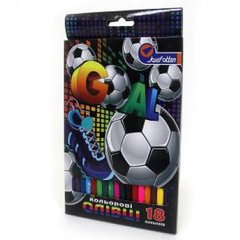 Олівці кольорові 18 кольорів "J. Otten" 7303BJ-18 Football