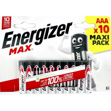 Батарейки Energizer Max LR-03/блістер 10шт(12)